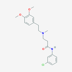 N-(3-chlorophenyl)-3-[[2-(3,4-dimethoxyphenyl)ethyl](methyl)amino]propanamide