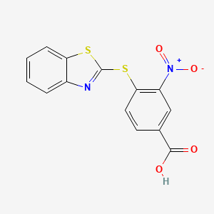 4-(Benzothiazol-2-ylsulfanyl)-3-nitro-benzoic acid