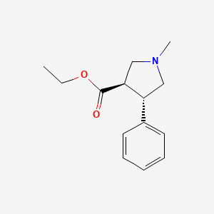 trans-Ethyl 1-methyl-4-phenylpyrrolidine-3-carboxylate