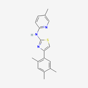 N-(5-methylpyridin-2-yl)-4-(2,4,5-trimethylphenyl)thiazol-2-amine