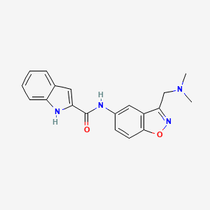 N-[3-[(Dimethylamino)methyl]-1,2-benzoxazol-5-yl]-1H-indole-2-carboxamide