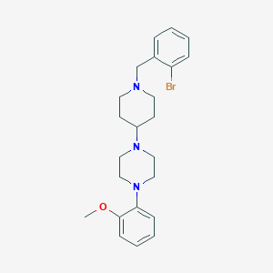 molecular formula C23H30BrN3O B247025 1-[1-(2-Bromobenzyl)-4-piperidinyl]-4-(2-methoxyphenyl)piperazine 