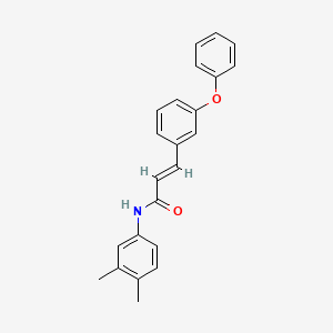 molecular formula C23H21NO2 B2470295 (E)-N-(3,4-dimethylphenyl)-3-(3-phenoxyphenyl)-2-propenamide CAS No. 478258-20-7
