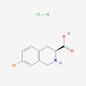 (3S)-7-Bromo-1,2,3,4-tetrahydroisoquinoline-3-carboxylic acid;hydrochloride