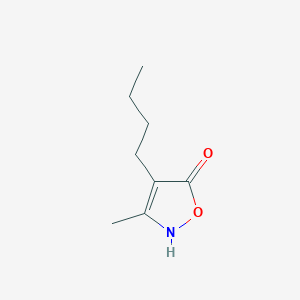 molecular formula C8H13NO2 B024703 4-Butyl-3-methylisoxazol-5(2H)-one CAS No. 107403-07-6