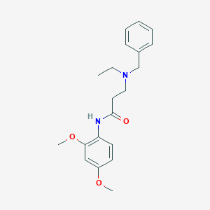 3-[benzyl(ethyl)amino]-N-(2,4-dimethoxyphenyl)propanamide