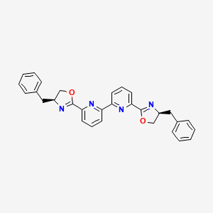 molecular formula C30H26N4O2 B2470313 6,6'-Bis((S)-4-benzyl-4,5-dihydrooxazol-2-yl)-2,2'-bipyridine CAS No. 2088982-18-5