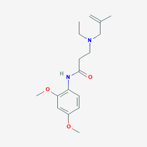 molecular formula C17H26N2O3 B247032 N-(2,4-dimethoxyphenyl)-3-[ethyl(2-methyl-2-propenyl)amino]propanamide 