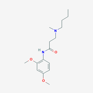 molecular formula C16H26N2O3 B247033 3-[butyl(methyl)amino]-N-(2,4-dimethoxyphenyl)propanamide 