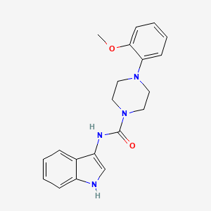 molecular formula C20H22N4O2 B2470356 N-(1H-indol-3-yl)-4-(2-methoxyphenyl)piperazine-1-carboxamide CAS No. 899736-40-4