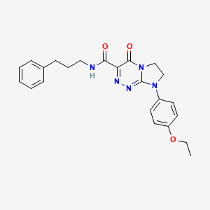 8-(4-ethoxyphenyl)-4-oxo-N-(3-phenylpropyl)-4,6,7,8-tetrahydroimidazo[2,1-c][1,2,4]triazine-3-carboxamide