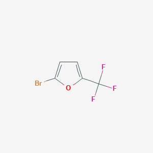 molecular formula C5H2BrF3O B2470369 2-Bromo-5-(trifluoromethyl)furan CAS No. 1289005-52-2