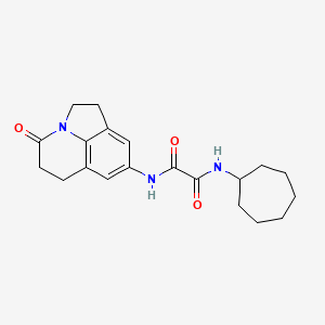 N1-cycloheptyl-N2-(4-oxo-2,4,5,6-tetrahydro-1H-pyrrolo[3,2,1-ij]quinolin-8-yl)oxalamide