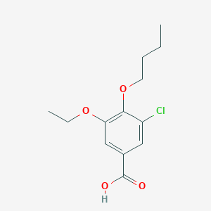 molecular formula C13H17ClO4 B2470383 4-Butoxy-3-chloro-5-ethoxybenzoic acid CAS No. 749920-46-5