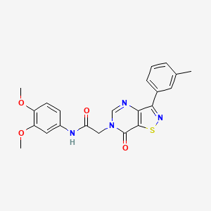 molecular formula C22H20N4O4S B2470384 N-isopropyl-N'-{4-[2-(1-methyl-1H-benzimidazol-2-yl)ethyl]phenyl}urea CAS No. 1112338-62-1