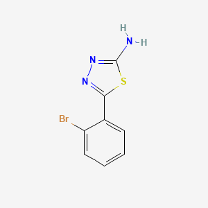 molecular formula C8H6BrN3S B2470388 5-(2-Bromophenyl)-1,3,4-thiadiazol-2-amine CAS No. 108656-64-0