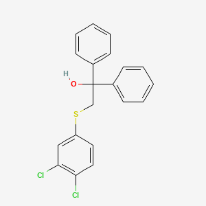 2-[(3,4-Dichlorophenyl)sulfanyl]-1,1-diphenyl-1-ethanol