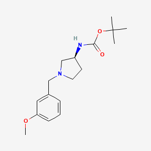molecular formula C17H26N2O3 B2470404 (S)-tert-Butyl 1-(3-methoxybenzyl)pyrrolidin-3-ylcarbamate CAS No. 1286207-89-3