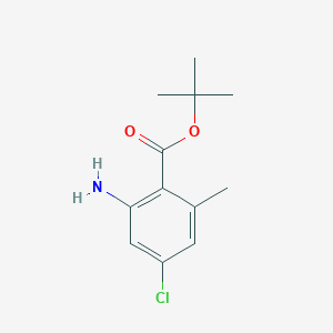 molecular formula C12H16ClNO2 B2470429 Tert-butyl 2-amino-4-chloro-6-methylbenzoate CAS No. 2248405-30-1