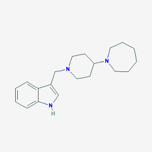 molecular formula C20H29N3 B247043 3-{[4-(azepan-1-yl)piperidin-1-yl]methyl}-1H-indole 