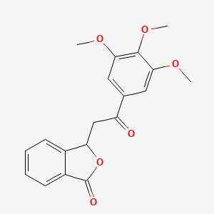 molecular formula C19H18O6 B2470431 3-(2-氧代-2-(3,4,5-三甲氧基苯基)乙基)异苯并呋喃-1(3H)-酮 CAS No. 881446-59-9