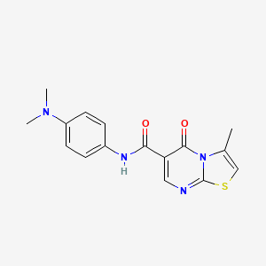 N-(4-(dimethylamino)phenyl)-3-methyl-5-oxo-5H-thiazolo[3,2-a]pyrimidine-6-carboxamide