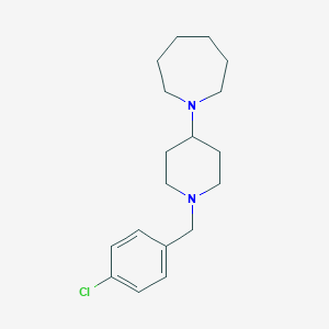 molecular formula C18H27ClN2 B247044 1-[1-(4-Chlorobenzyl)piperidin-4-yl]azepane 