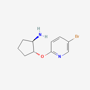 (1R,2R)-2-(5-Bromopyridin-2-yl)oxycyclopentan-1-amine