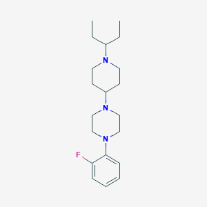 1-(2-Fluorophenyl)-4-[1-(pentan-3-yl)piperidin-4-yl]piperazine