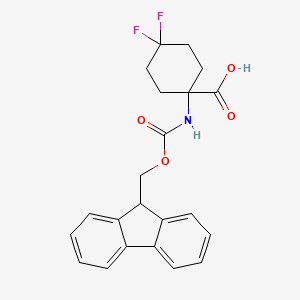 1-([(9H-Fluoren-9-ylmethoxy)carbonyl]amino)-4,4-difluorocyclohexane-1-carboxylic acid
