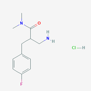 3-amino-2-[(4-fluorophenyl)methyl]-N,N-dimethylpropanamide hydrochloride