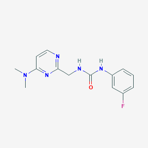 1-((4-(Dimethylamino)pyrimidin-2-yl)methyl)-3-(3-fluorophenyl)urea