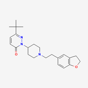 6-Tert-butyl-2-[1-[2-(2,3-dihydro-1-benzofuran-5-yl)ethyl]piperidin-4-yl]pyridazin-3-one