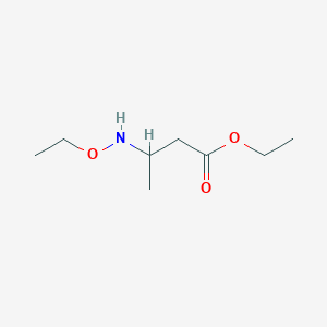 molecular formula C8H17NO3 B2470467 3-(乙氧氨基)丁酸乙酯 CAS No. 1494797-39-5