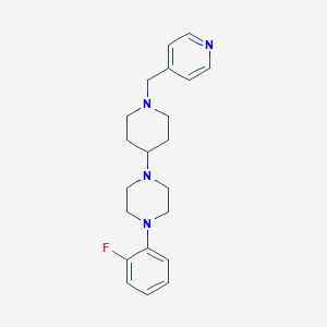 1-(2-Fluorophenyl)-4-[1-(pyridin-4-ylmethyl)piperidin-4-yl]piperazine