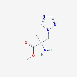 Methyl 2-amino-2-methyl-3-(1,2,4-triazol-1-yl)propanoate