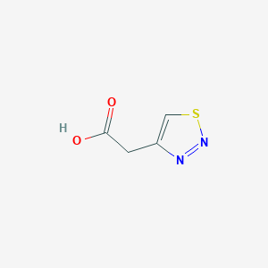 molecular formula C4H4N2O2S B2470486 2-(1,2,3-Thiadiazol-4-yl)acetic acid CAS No. 35987-88-3