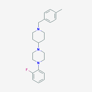 molecular formula C23H30FN3 B247049 1-(2-Fluorophenyl)-4-[1-(4-methylbenzyl)-4-piperidinyl]piperazine 