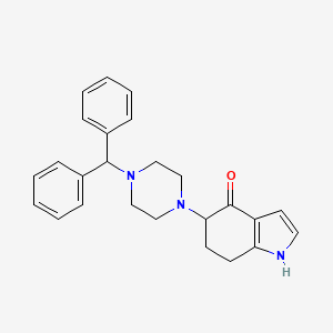 5-(4-Benzhydrylpiperazin-1-yl)-1,5,6,7-tetrahydroindol-4-one