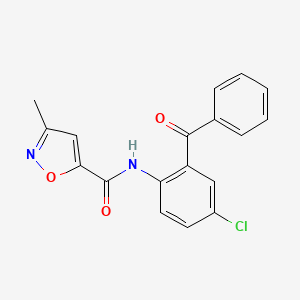 N-(2-benzoyl-4-chlorophenyl)-3-methylisoxazole-5-carboxamide