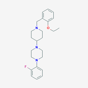 molecular formula C24H32FN3O B247052 1-[1-(2-Ethoxybenzyl)-4-piperidinyl]-4-(2-fluorophenyl)piperazine 
