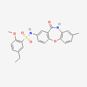 5-ethyl-2-methoxy-N-(8-methyl-11-oxo-10,11-dihydrodibenzo[b,f][1,4]oxazepin-2-yl)benzenesulfonamide