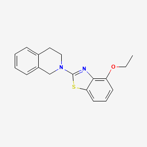 molecular formula C18H18N2OS B2470535 2-(3,4-dihydroisoquinolin-2(1H)-yl)-4-ethoxybenzo[d]thiazole CAS No. 862977-10-4