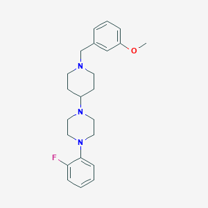 molecular formula C23H30FN3O B247055 1-(2-Fluorophenyl)-4-[1-(3-methoxybenzyl)-4-piperidinyl]piperazine 