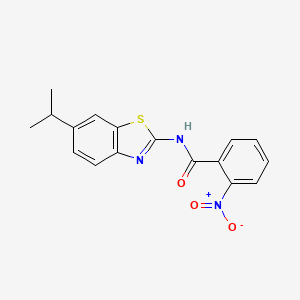 molecular formula C17H15N3O3S B2470554 N-(6-Isopropylbenzo[d]thiazol-2-yl)-2-Nitrobenzamid CAS No. 892848-55-4