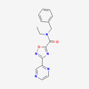 N-benzyl-N-ethyl-3-(pyrazin-2-yl)-1,2,4-oxadiazole-5-carboxamide