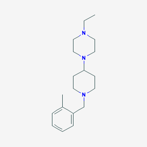 molecular formula C19H31N3 B247058 1-Ethyl-4-[1-(2-methylbenzyl)piperidin-4-yl]piperazine 