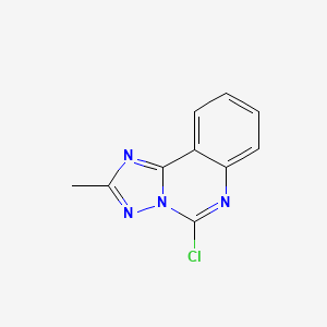 molecular formula C10H7ClN4 B2470580 5-氯-2-甲基-[1,2,4]三唑并[1,5-c]喹唑啉 CAS No. 65136-83-6