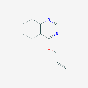molecular formula C11H14N2O B2470583 4-(Prop-2-en-1-yloxy)-5,6,7,8-tetrahydroquinazoline CAS No. 2168726-05-2