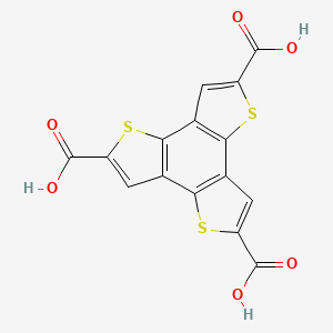 3,8,13-trithiatetracyclo[10.3.0.02,6.07,11]pentadeca-1(12),2(6),4,7(11),9,14-hexaene-4,9,14-tricarboxylic acid